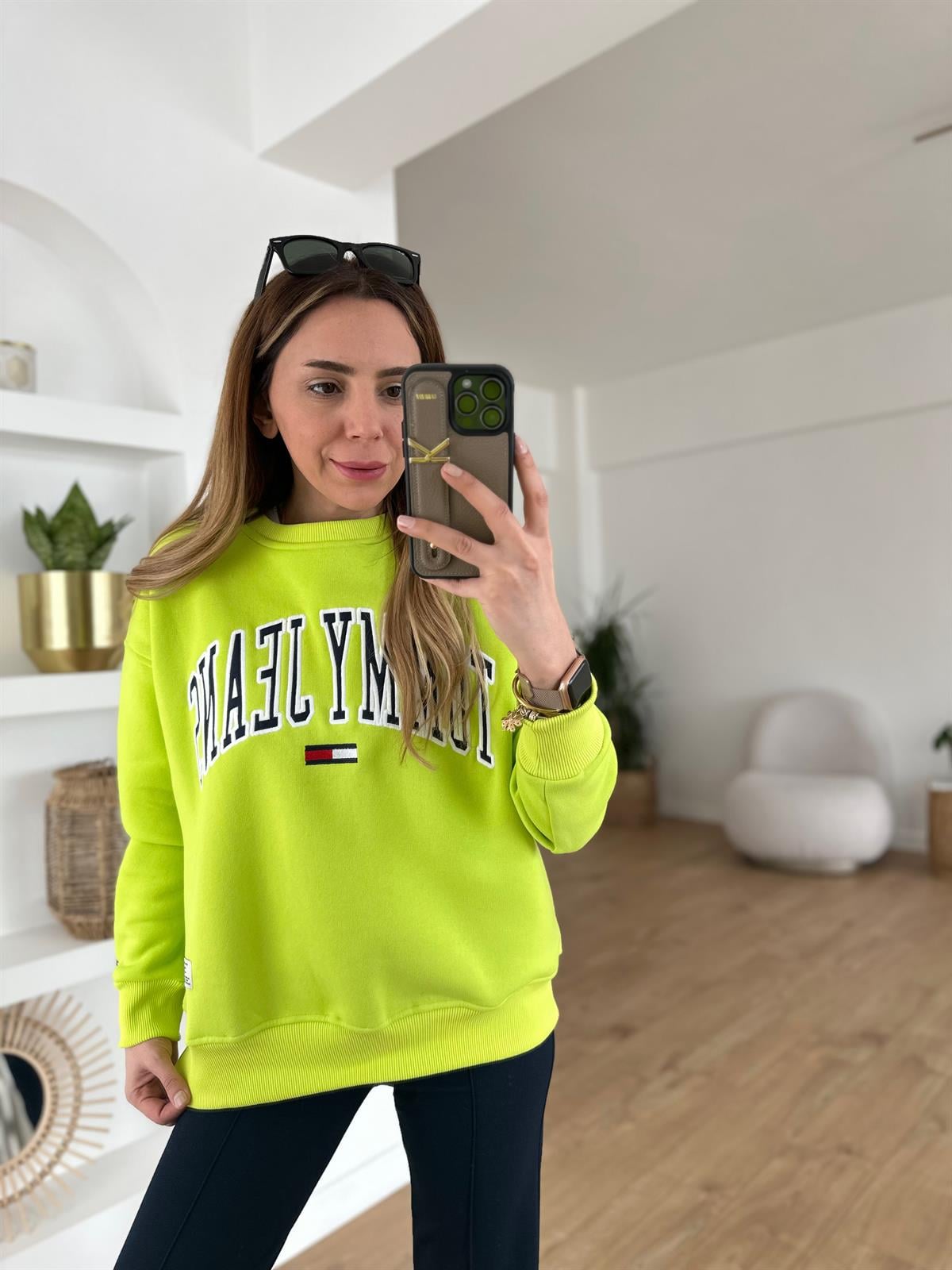 NEON  KALIN ŞARDONLU SWEAT 