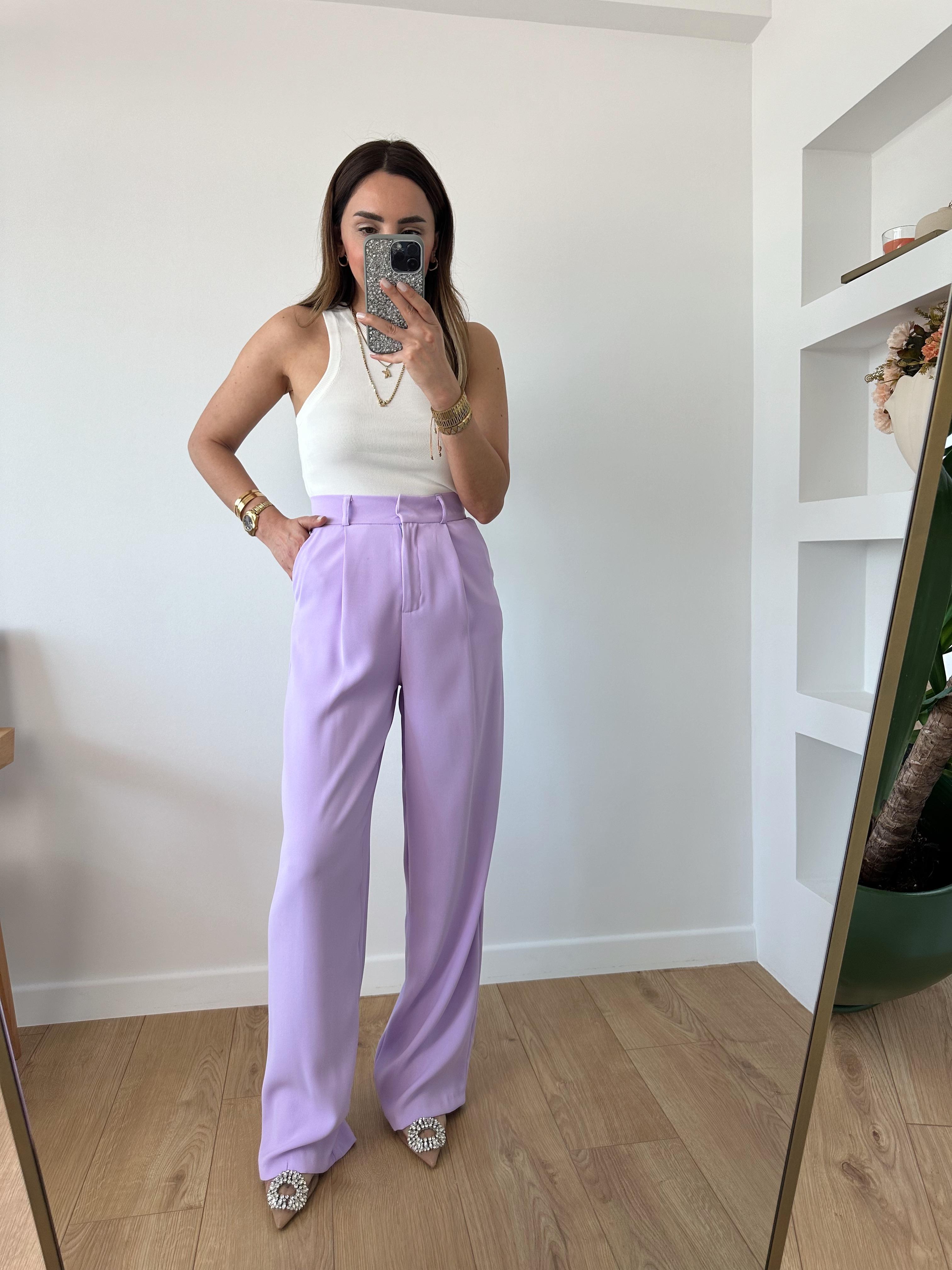 NM  LİLA  PREMIUM PALAZZO PANTOLON