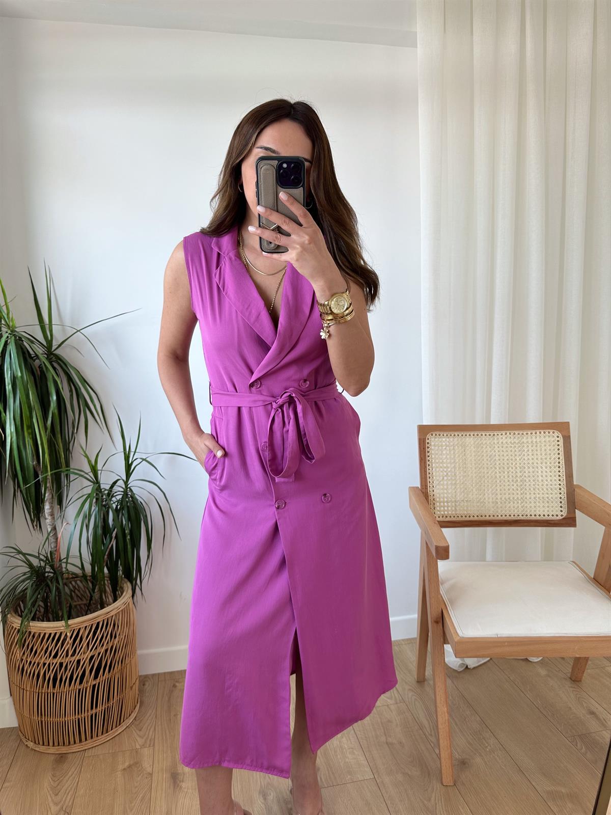 PEMBE ZR TENSEL ELBİSE