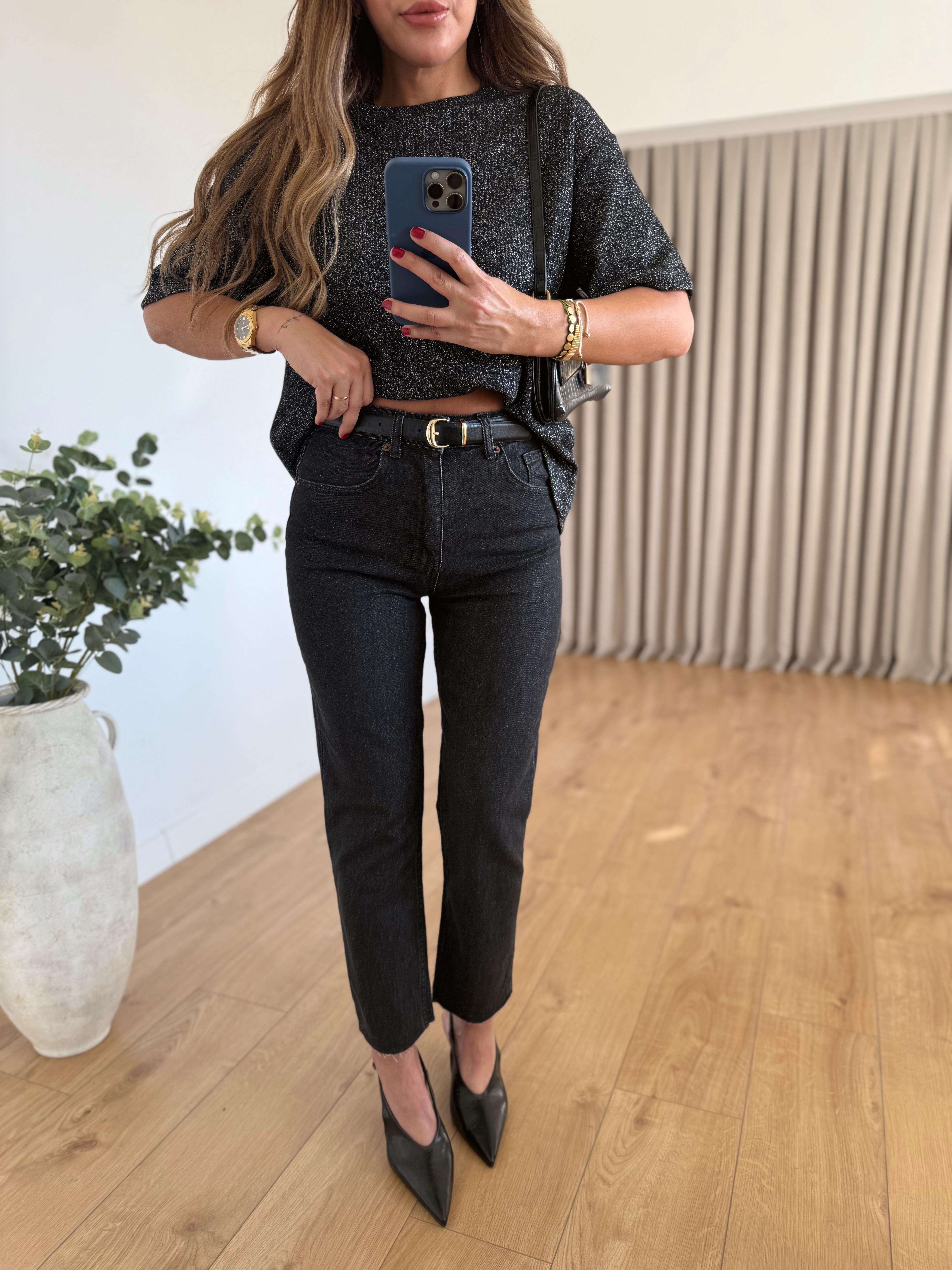 Poem Koyu Füme Premium Mom Jean
