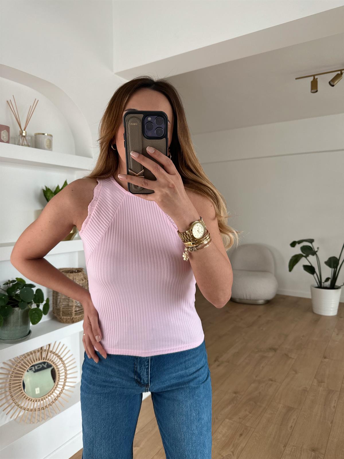Pudra Fitilli Pamuklu Bluz · 6
