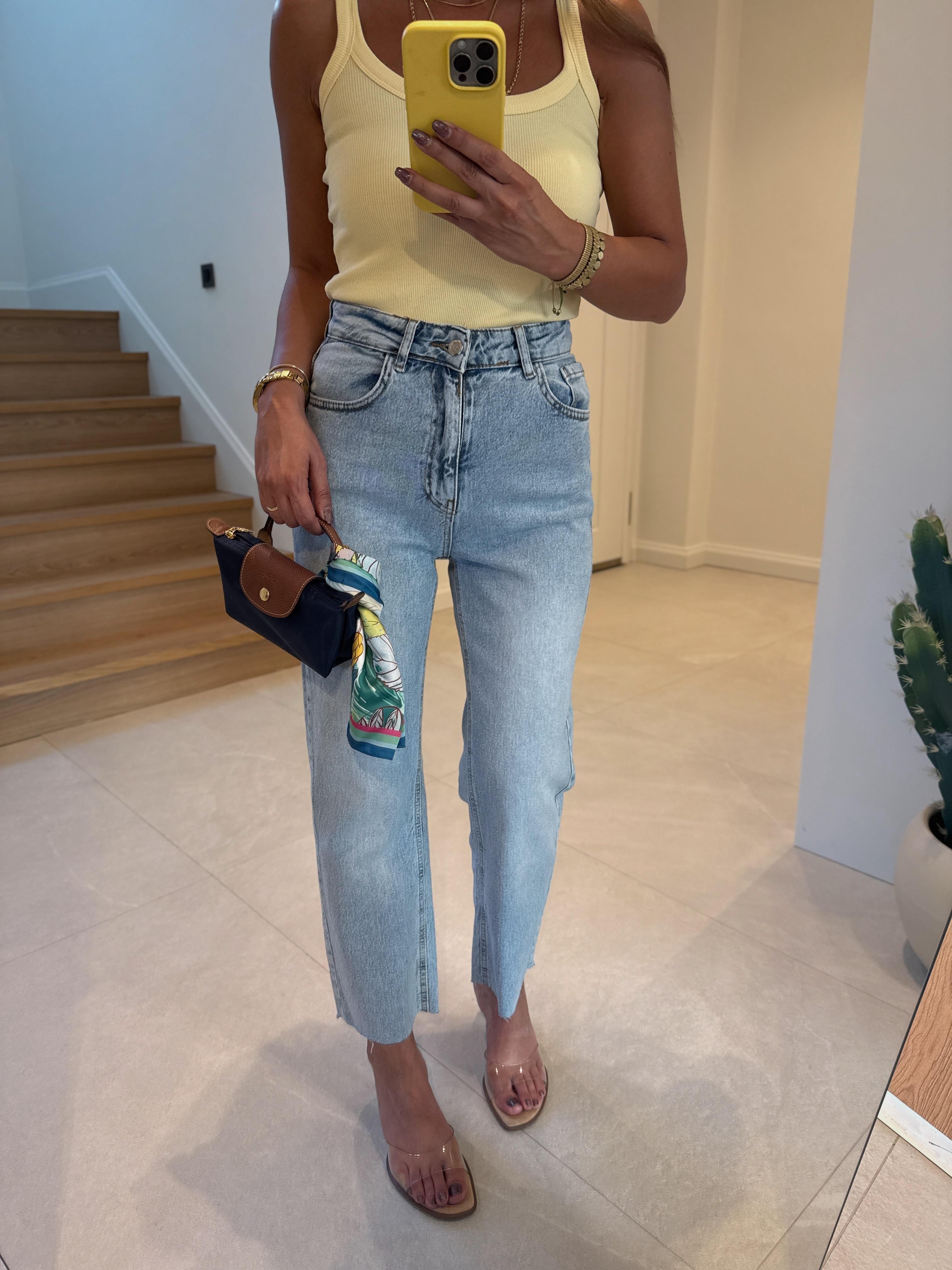 RM2004 Straight Buz Mavi Jean (1 BEDEN KÜÇÜK TERCİH EDİNİZ)