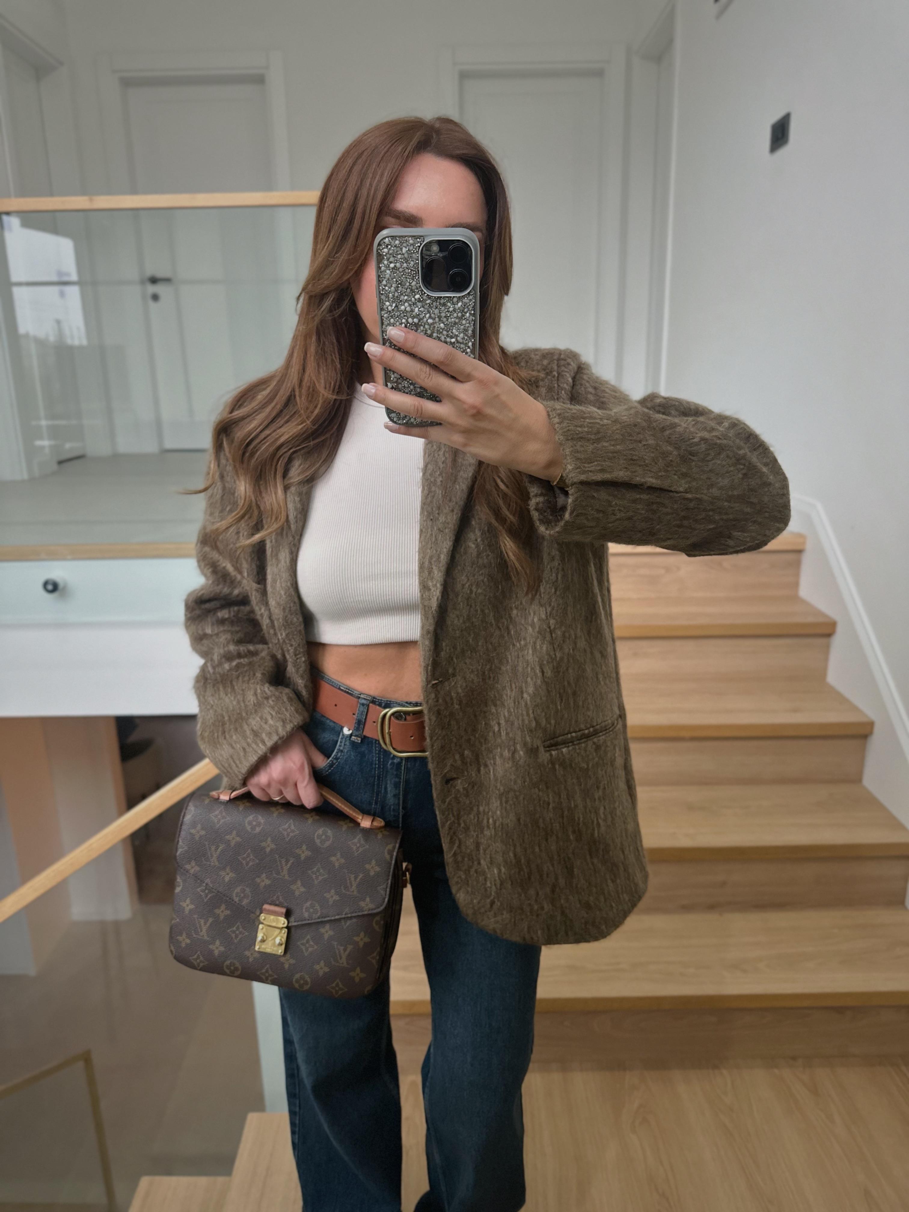 Sakallı Cepli Vizon Blazer Ceket
