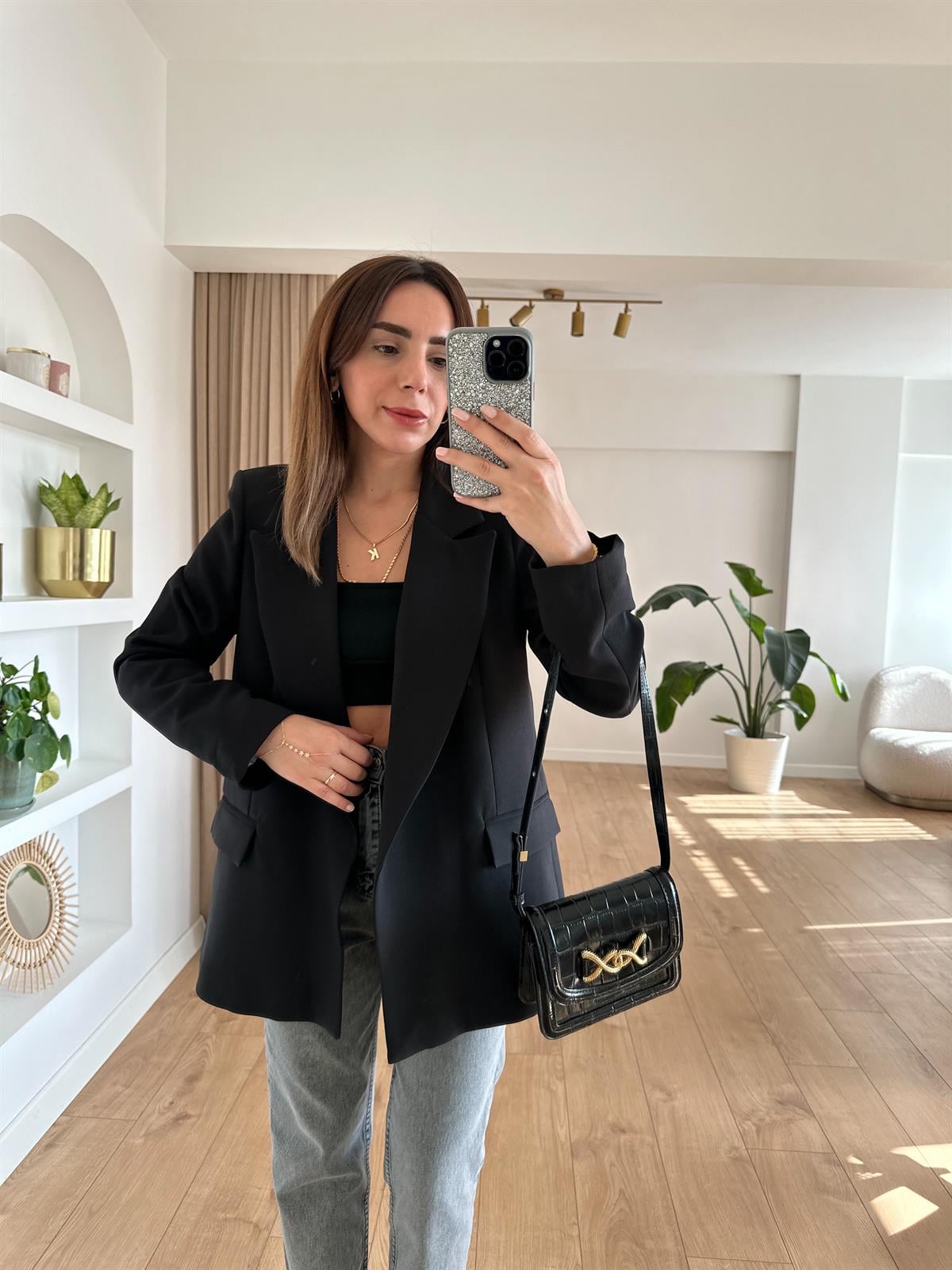 SİYAH ASTARLI OVERSIZE PREMIUM CEKET