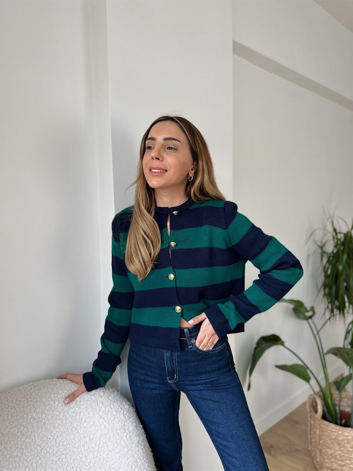 YEŞİL LACİVERT PREMIUM MİNİ HIRKA