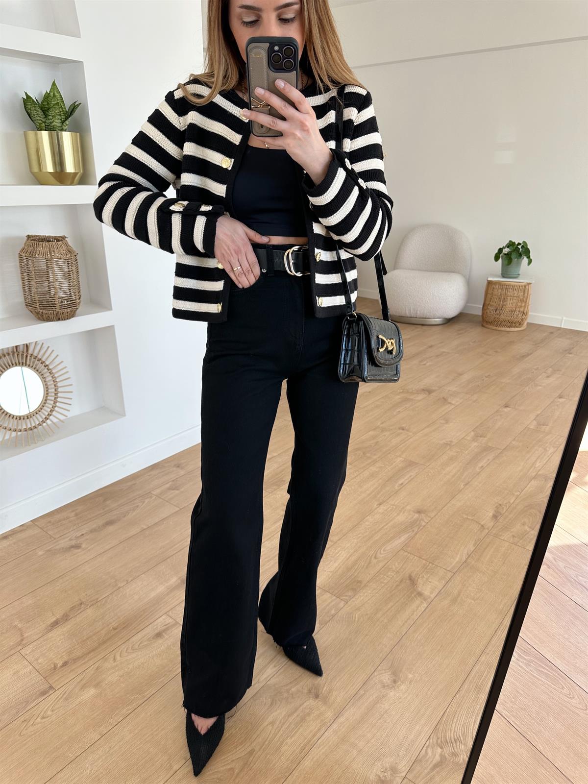 Yüksek Bel Koyu Füme Palazzo Jean · 5