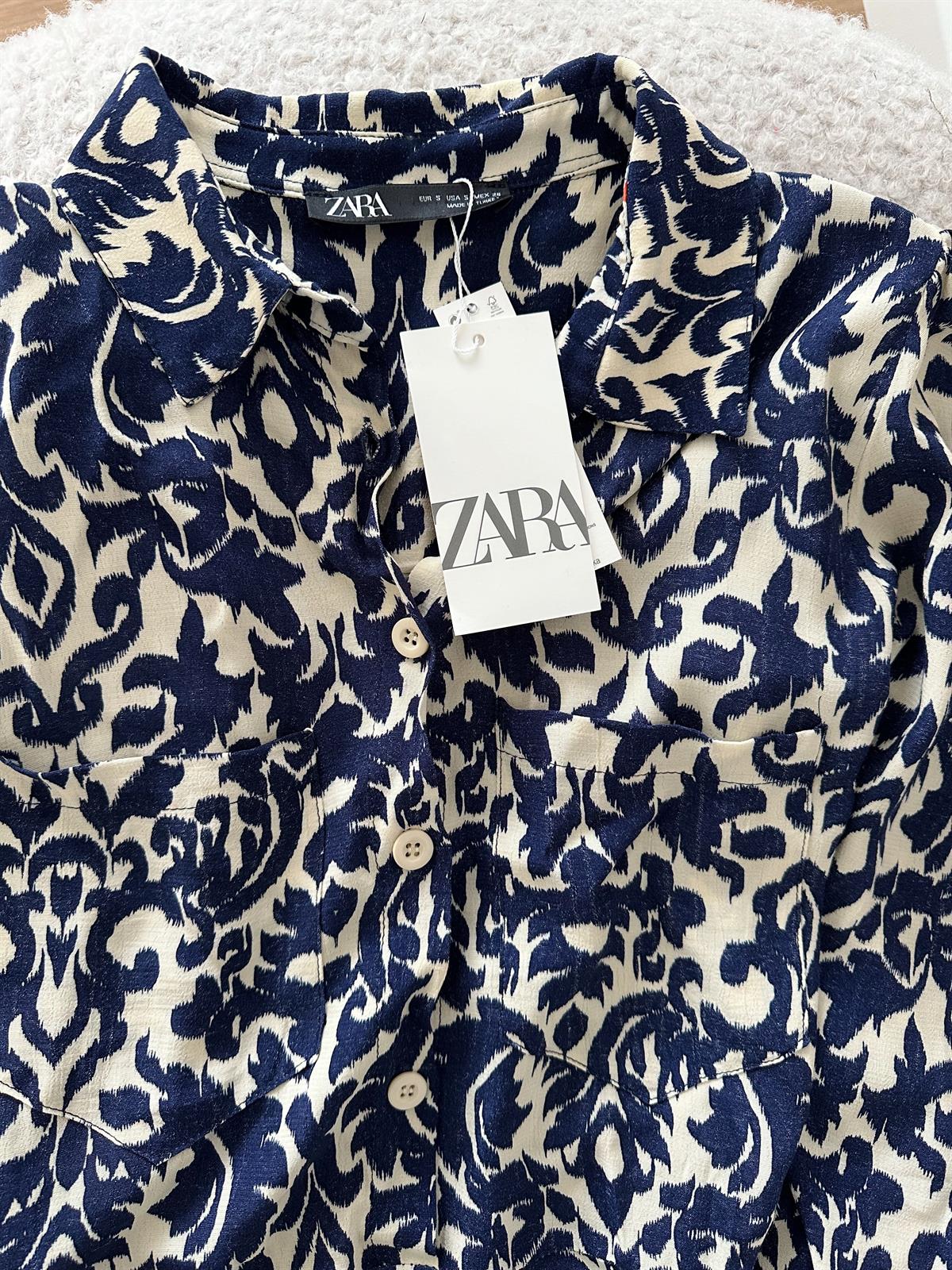 Zr Mavi Desenli Elbise · 7