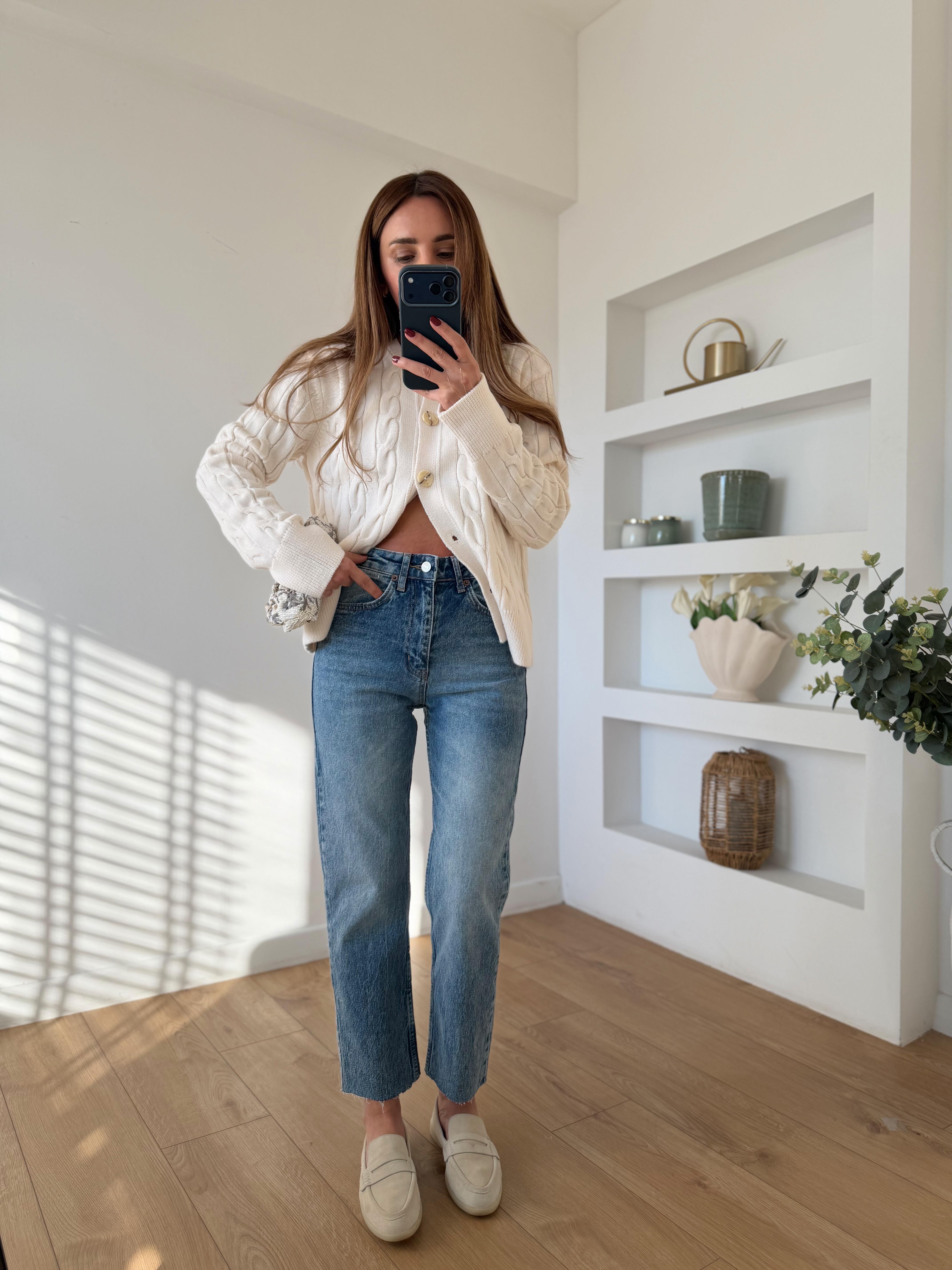 Zr Muadil Açık Mavi Boyfit Jean