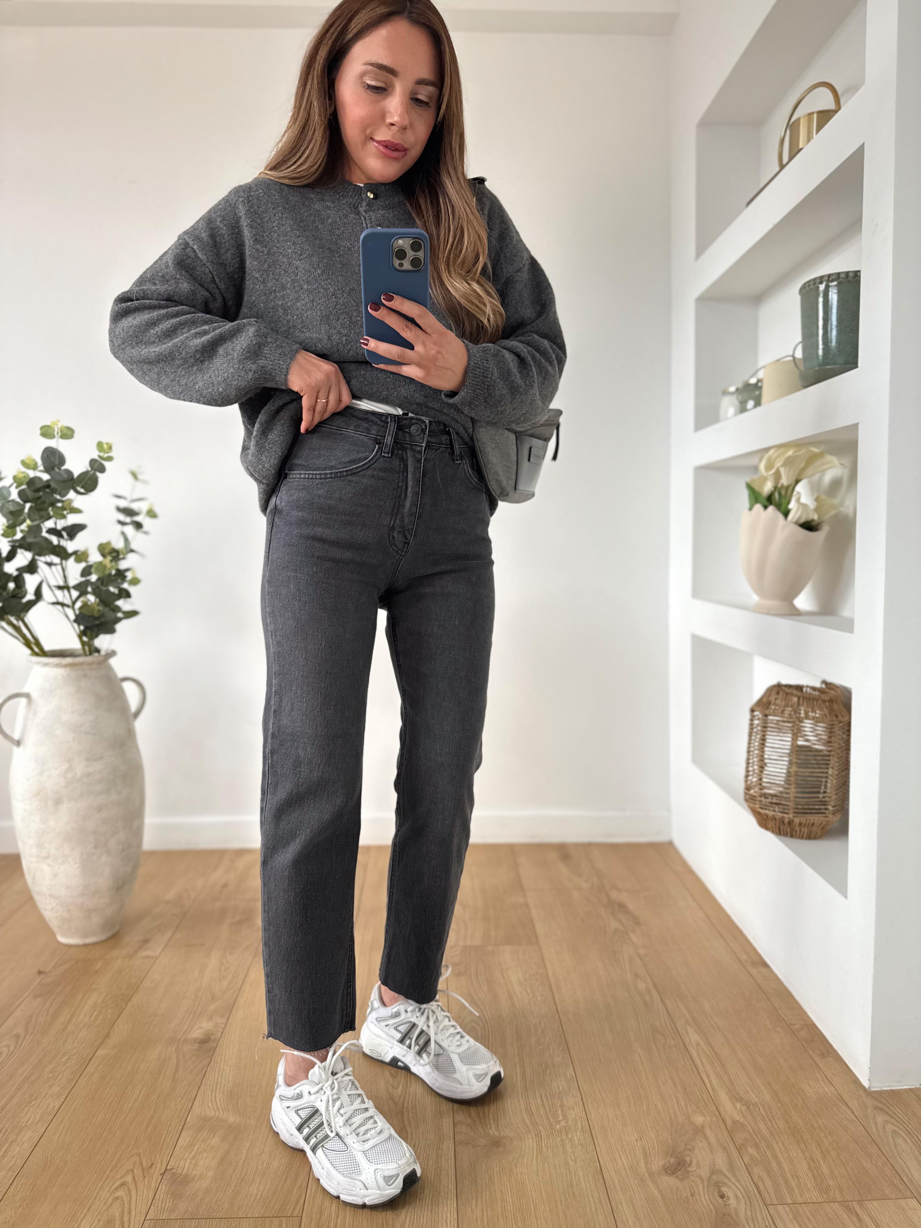 Zr Muadil Antrasit Boyfit Jean
