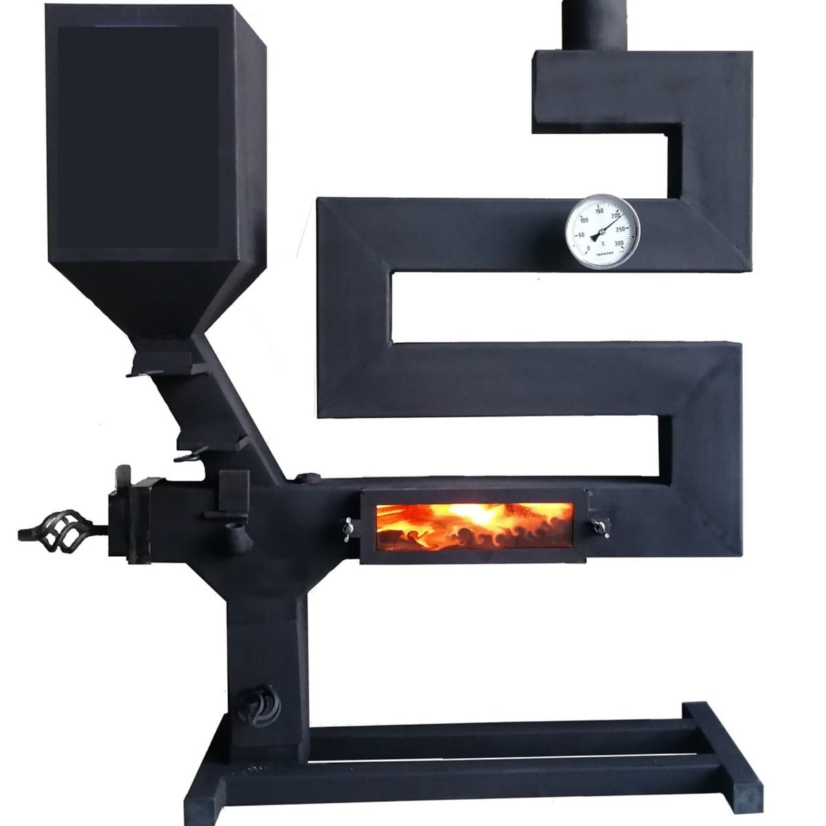 Elektriksiz Z Tipi Roket Pelet Sobası