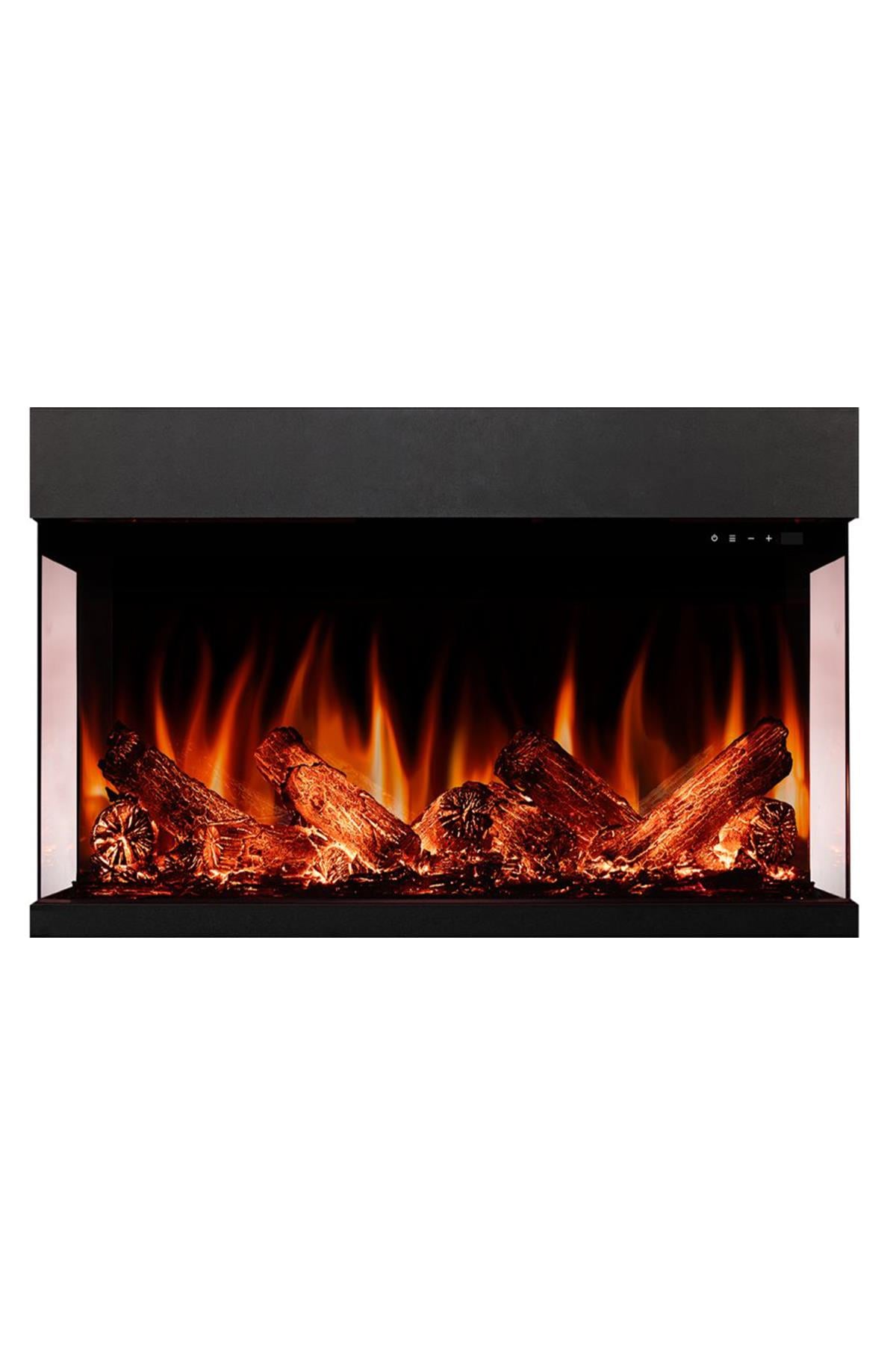 LADEN 90 - Isıtmalı 3 Taraflı Elektrikli Şömine