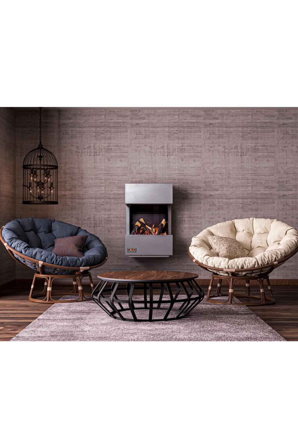 Asma Dikey Doğalgazlı Şömine