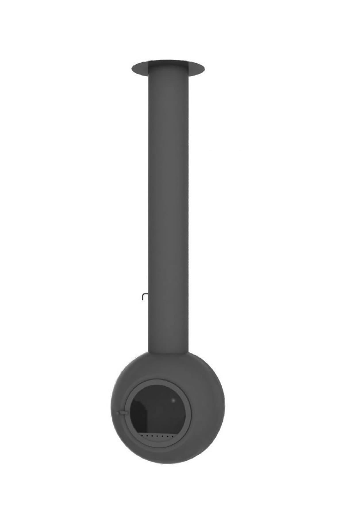 Woodshut Küre Model Orta Odunlu Şömine