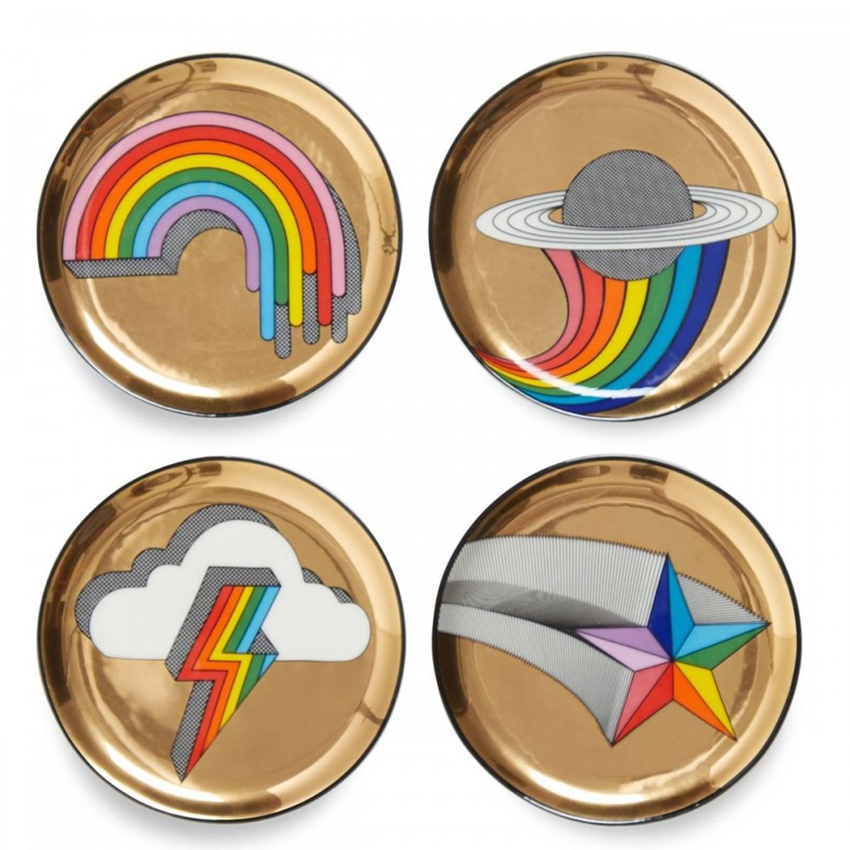 Jonathan Adler - Pop 4'Lü Bardak Altlığı Set