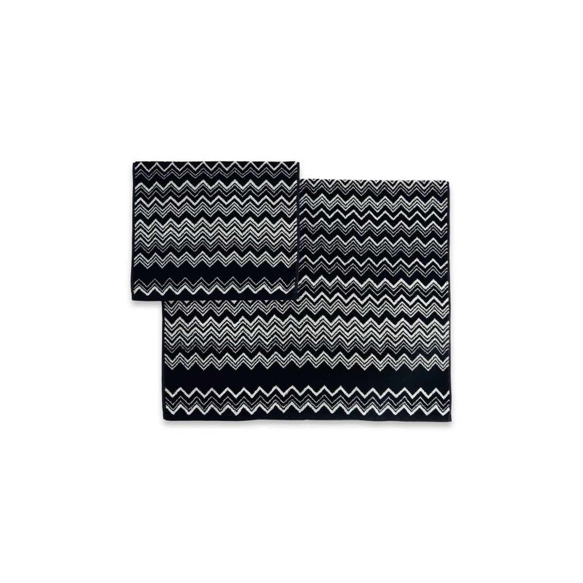 Keith hand towel and bath towel set in black - Missoni