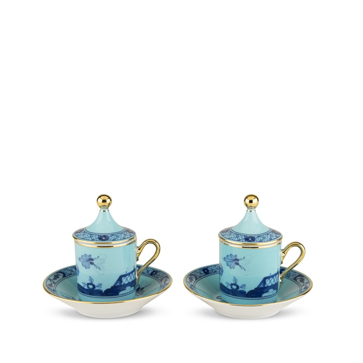 Ginori 1735 - Oriente Italiano Iris 2'Li Kahve Fincanı Set