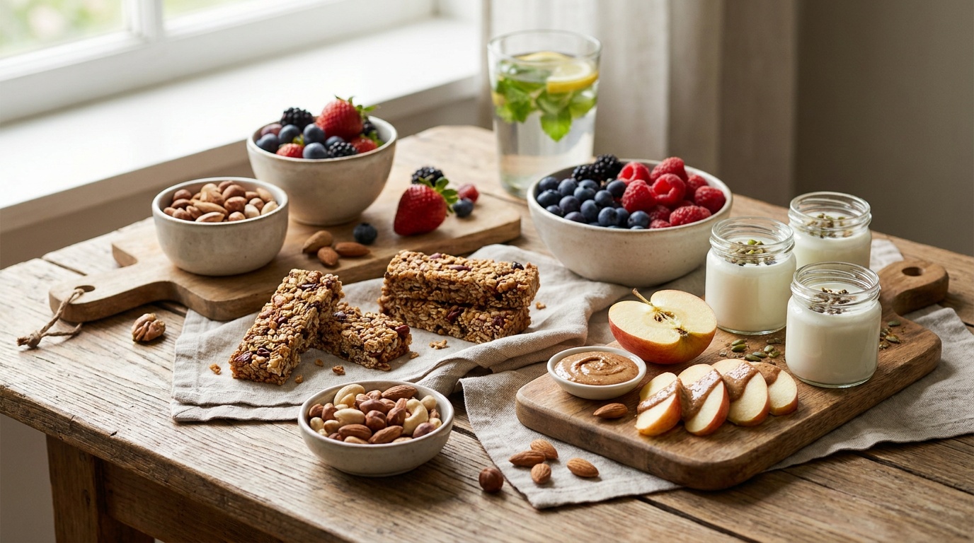 Besleyici atıştırmalık,Lezzetli granola,Doğal reçel
