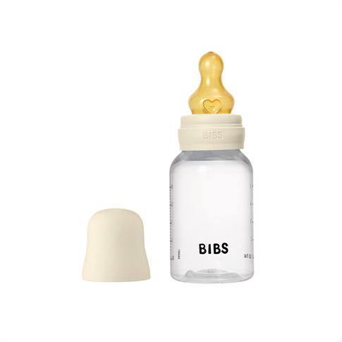 Bibs Baby PP Bottle Kauçuk Uç Yavaş Akış Biberon | Ivory 150 ml