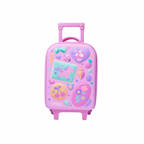 Smiggle Little Journeys Teeny Tiny Sert Kapaklı Çekçekli Çanta