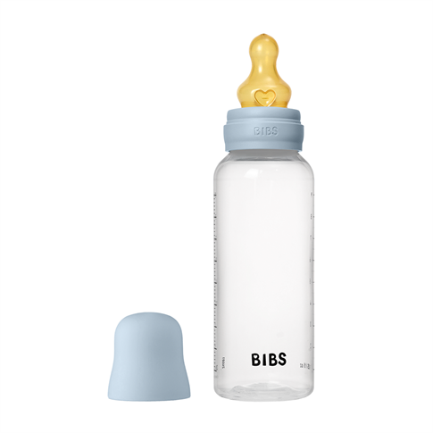 Bibs Baby PP Bottle Kauçuk Uç Orta Akış Biberon | Baby Blue 270 ml