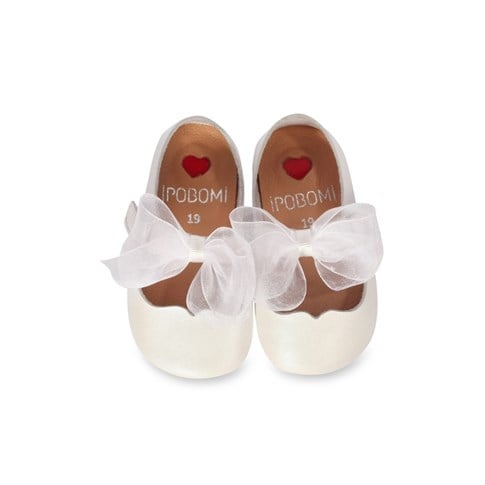 İpobomi Fluffy Kız Bebek Deri Patik