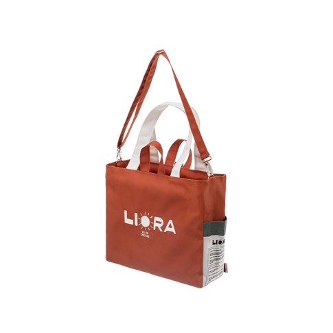 Liora Signature Ebeveyn Çantası | Suya Dayanıklı El Yapımı Anne Bebek Bakım Çantası Kahverengi