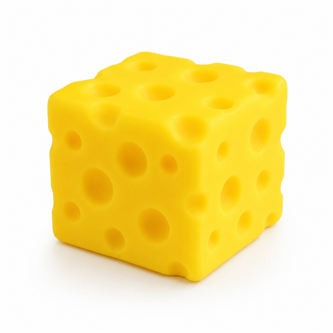 Squishy Squeeze Cheese Peynir Şekilli Stres Oyuncağı