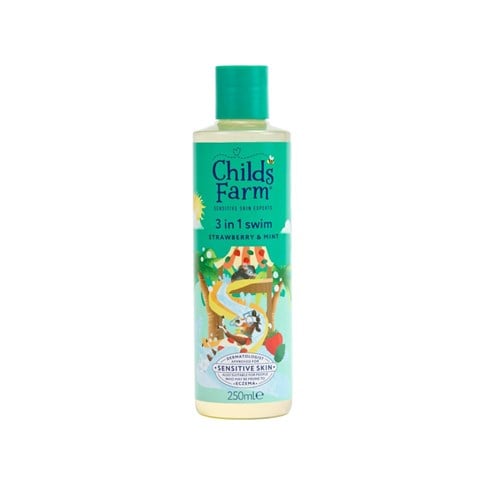 Childs Farm Çilek Ve Organik Nane Özlü 3'lü Arada Yüzme Sonrası Şampuanı 250 ml