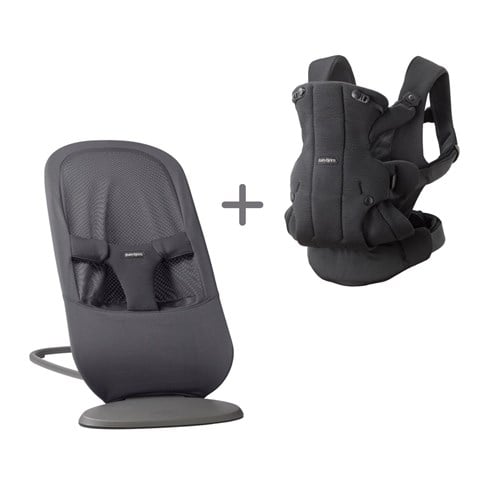 BabyBjörn 2'li Set Begin Ana Kucağı & Kanguru Hold Mesh Dark Grey