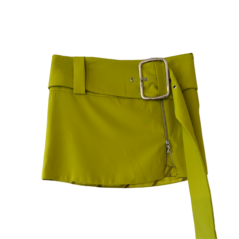 Zeynep Tosun Yeşil Kemer Detay Etek - 36