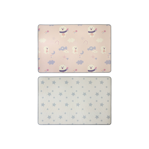 Coolmats Pembe Ayı Masalı & Yıldızlar Çift Taraflı Rulo Oyun Matı