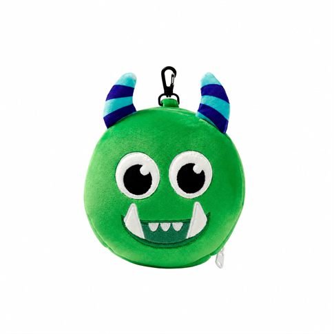 Relaxeazzz Seyahat Yastığı ve Göz Maskesi Green Monster