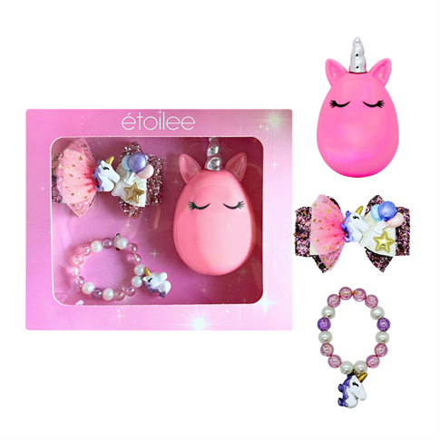 Etoilee Unicorn Hediye Kutusu (Tarak-Toka-Bileklik)