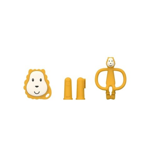 Matchstick Monkey İlk Dişlerim Silikon Diş Kaşıyıcı Başlangıç Seti Lion