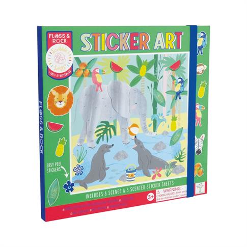 Floss & Rock Kokulu Sticker Aktivite Kitabı Jungle