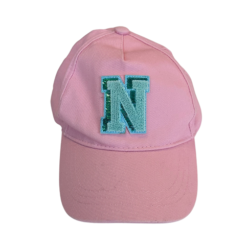 Primark Pembe N Harf Baskılı Kep Çocuk Şapka
