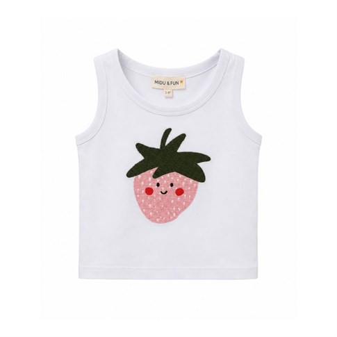 Midu & Fun Strawberry Beyaz Atlet