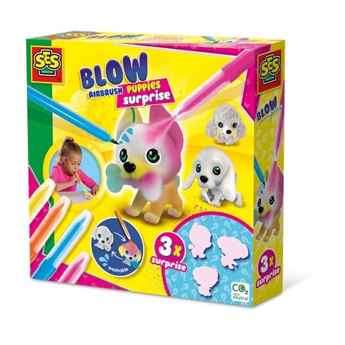 Ses Creative Boya Üfleme Kalemi Puppies Surprise