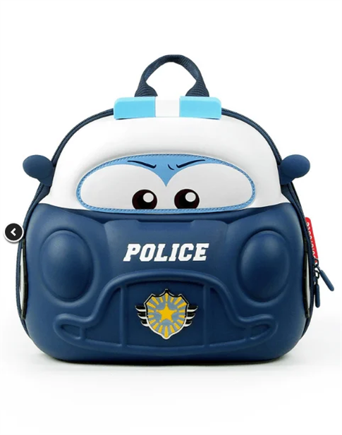 Supercute Car Sırt Çantası Işıklı Police