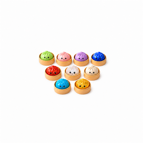 Squishy Rainbow Mystery Bun Dumpling Sürpriz Kutu Küçük Boy