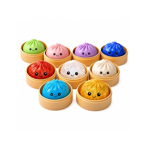 Squishy Rainbow Mystery Bun Dumpling Sürpriz Kutu