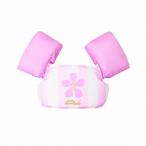 Swim Essentials Pink Flower Market Puddle Jumper Kolluklu Yüzme Yeleği 2-6