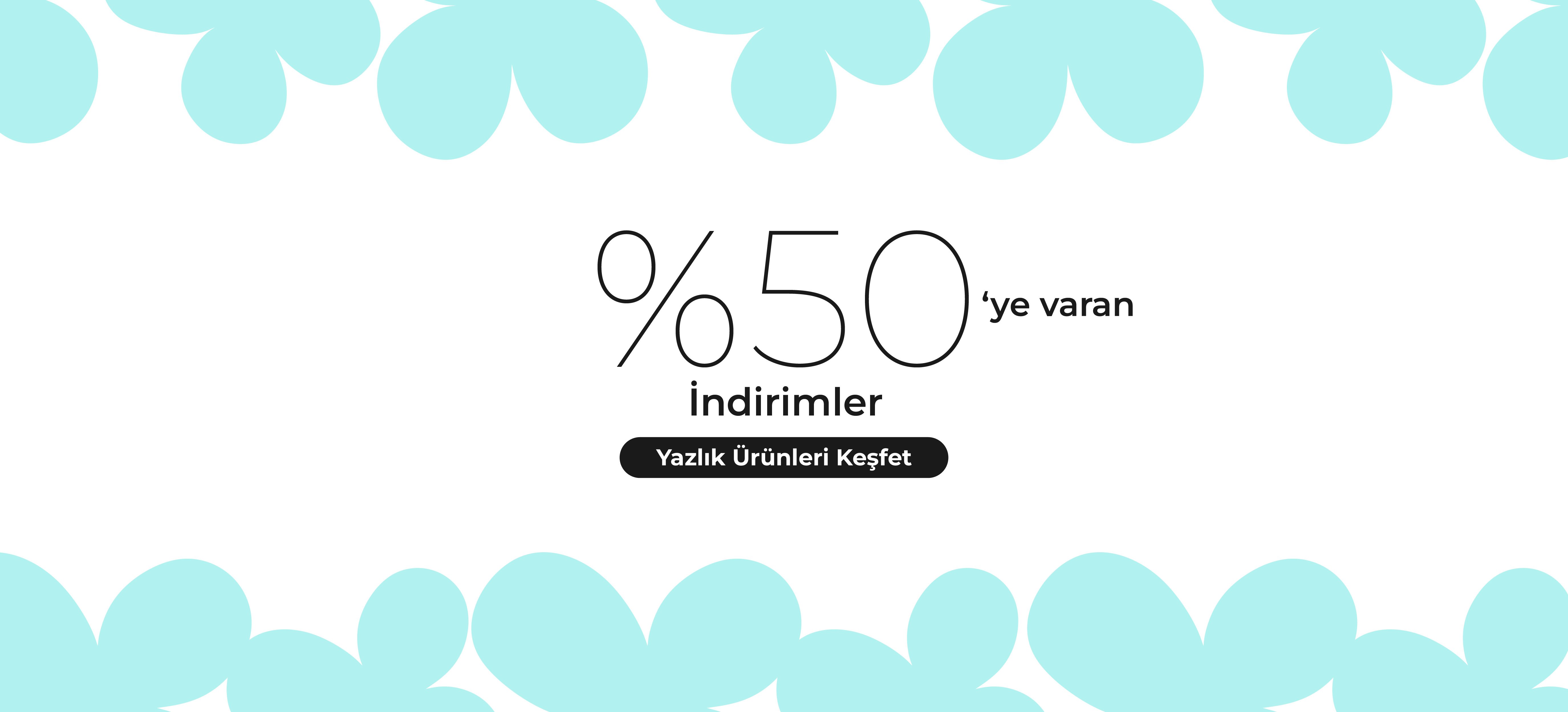 %50'ye Varan İndirim