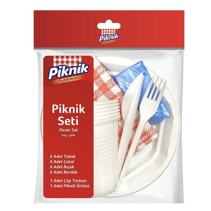 EV & YAŞAMPİKNİK001.01.0273PİKNİK KULLAN-AT PİKNİK SETİ EKONOMİK 6LI BEYAZPİKNİK KULLAN-AT PİKNİK SETİ EKONOMİK 6LI BEYAZ