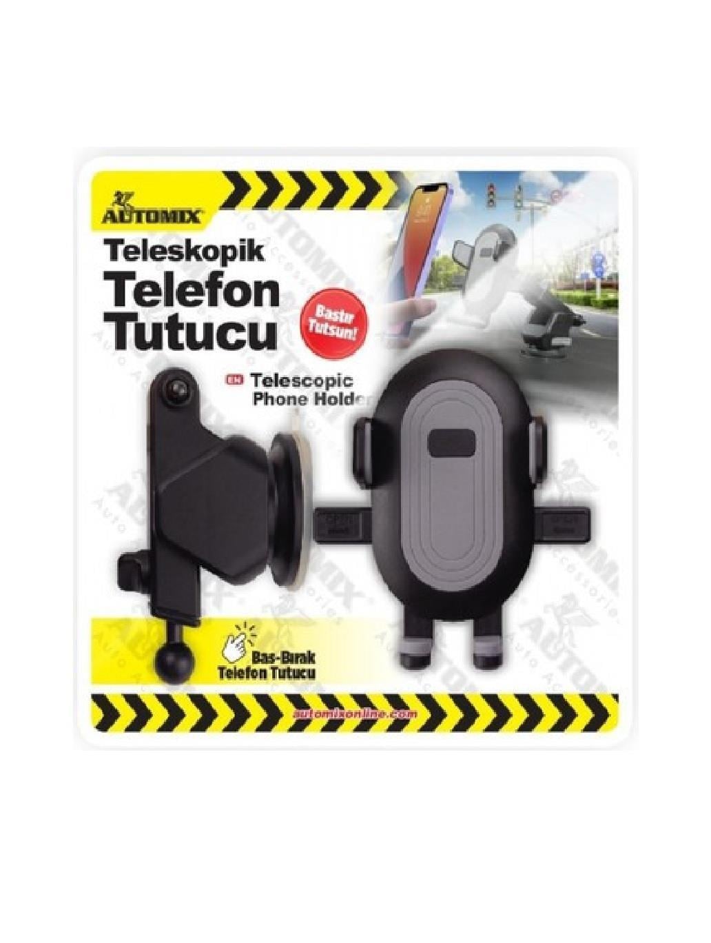 TELEFON TUTUCUAUTOMİX003.01.0328 Automix  Teleskopik  Telefon Tutucu  Automix  Teleskopik  Telefon Tutucu 