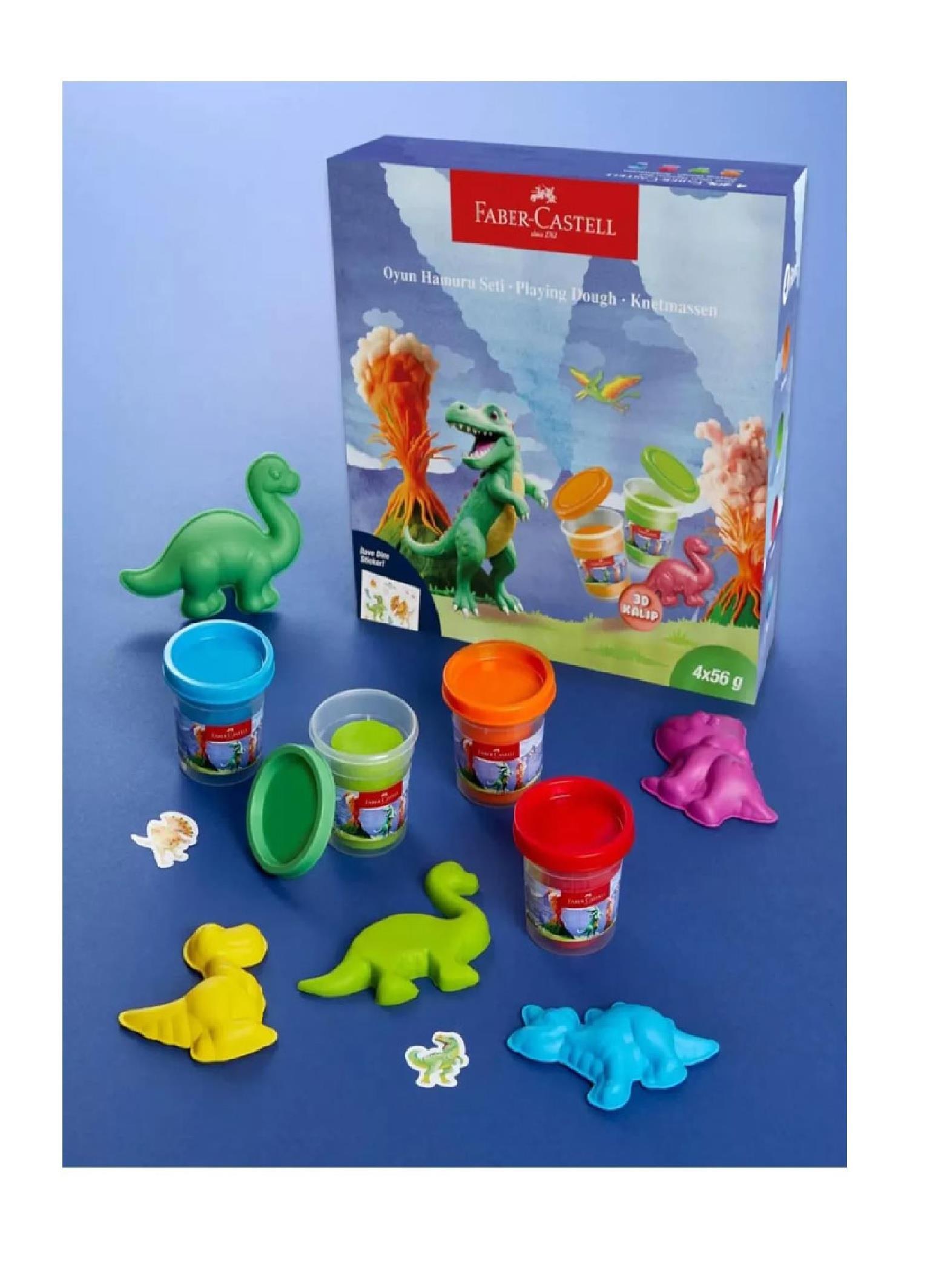 OYUN HAMURLARIFABER004.02.0818Faber Castell Dino Oyun Hamuru SetFaber Castell Dino Oyun Hamuru Set