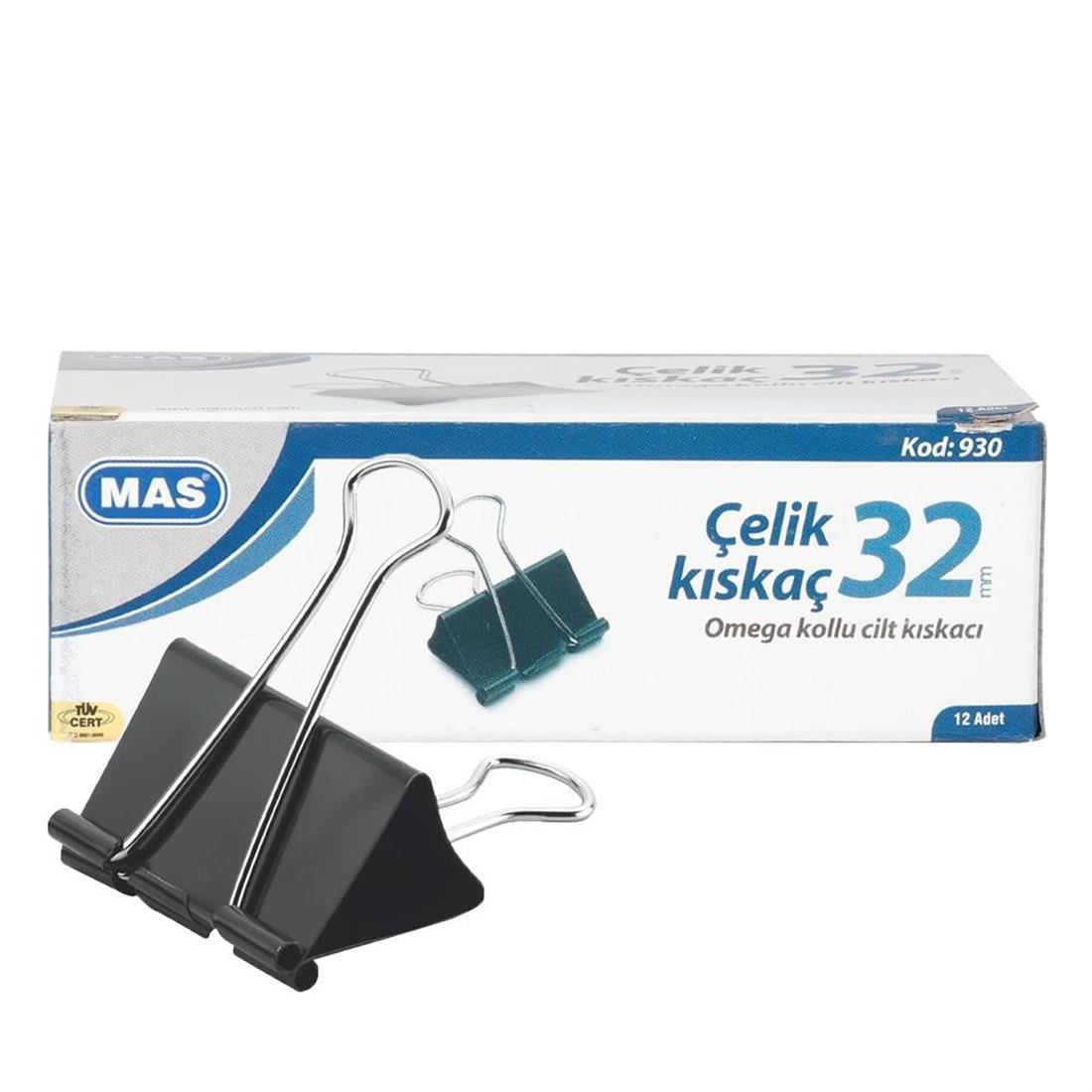 ÇELİK KISKAÇMAS004.02.0066MAS OMEGA ÇELİK KISKAÇ 32 MM SİYAH 0930MAS OMEGA ÇELİK KISKAÇ 32 MM SİYAH 0930