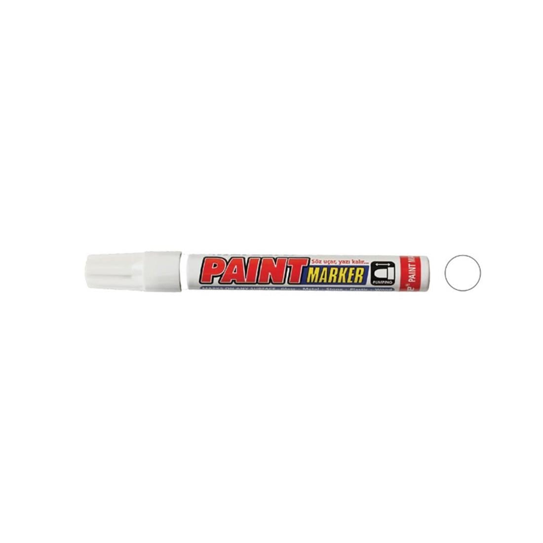 METAL YAZMA KALEMLERİMERCURE004.02.0163MERCURE PAİNT MARKER METAL YAZMA KALEMİ BEYAZMERCURE PAİNT MARKER METAL YAZMA KALEMİ BEYAZ