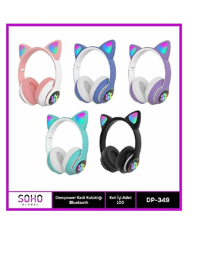 KULAKLIKLARDEMPOWER007.010.0049Dempower Kulaklık Kedi Işıklı Bluetoothlu DP-349-P STN 28 2291Dempower Kulaklık Kedi Işıklı Bluetoothlu DP-349-P STN 28 2291