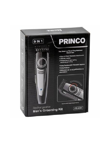 SAÇ BAKIMMUHTELİF007.03.0345Princo Saç Sakal Traş Makinesi 9 Parça Şarjlı PR-630 6309Princo Saç Sakal Traş Makinesi 9 Parça Şarjlı PR-630 6309